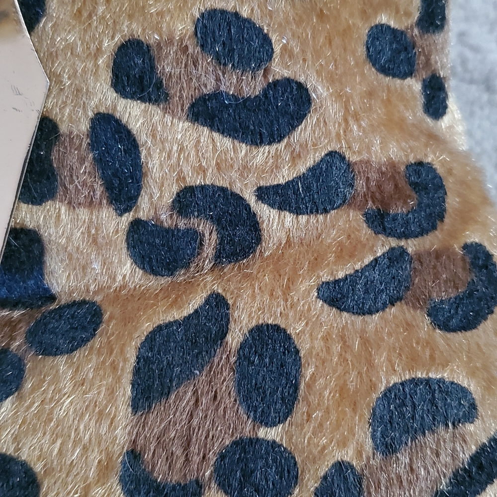 Cleopatra Leopard Print Platform Booties - image 7